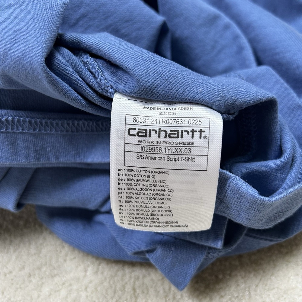 Carhartt WIP Work In Progress American Script T-shirt Mens Medium Heavy Cotton - Picture 6 of 6